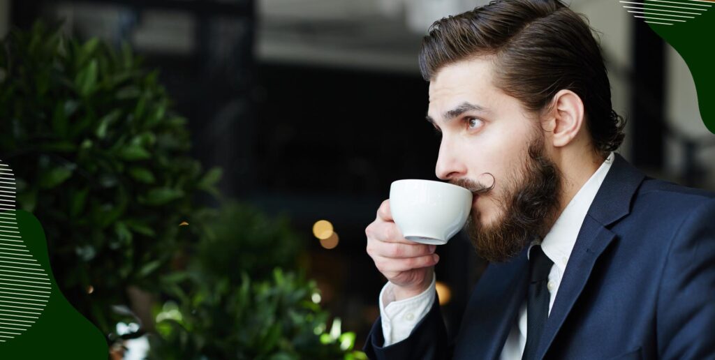 Drinking Coffee - Doppio Coffee & Brunch