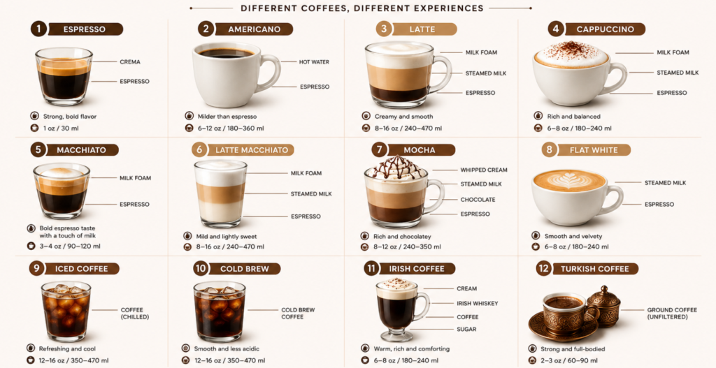 Types of coffee